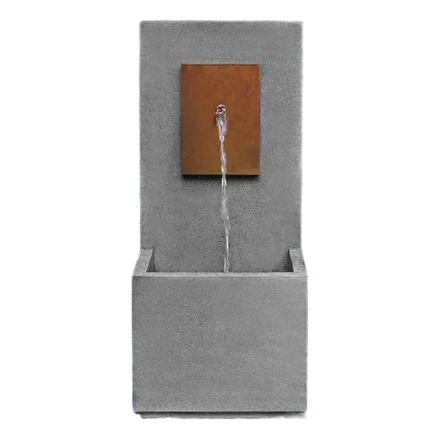 MC 4 Corten Face Gray Concrete Fountain For Sale