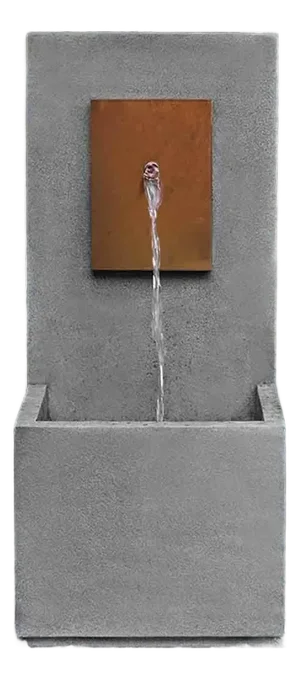 MC 4 Corten Face Gray Concrete Fountain