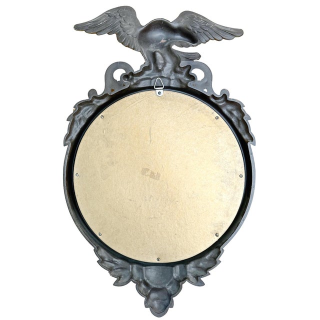 1960s 1960s American Federal Convex Mirror, Bronze Finish For Sale - Image 5 of 6