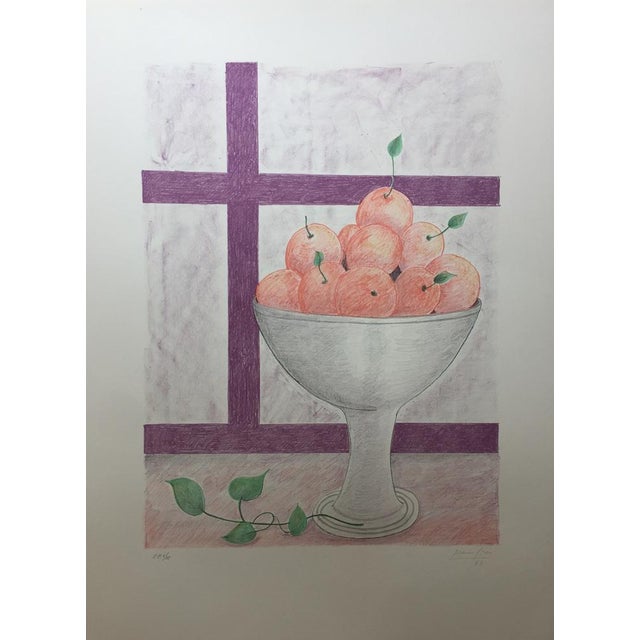 Maria Girnoa, Fruitera I Finestra, 1982, Lithograph For Sale - Image 4 of 4