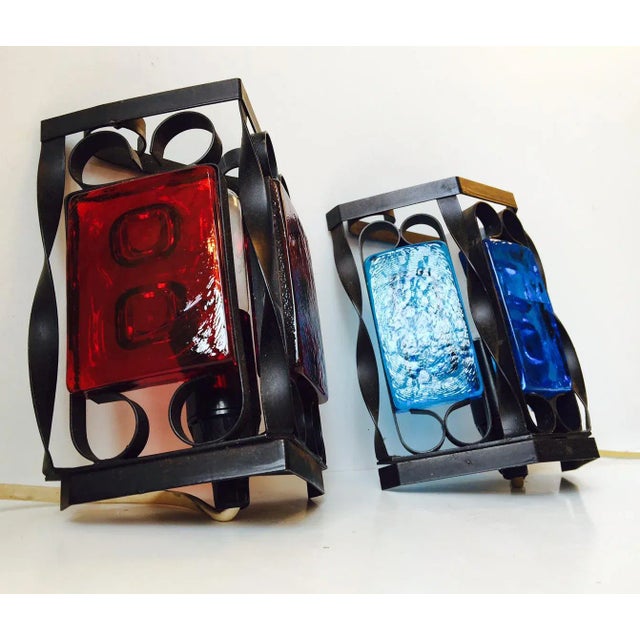 Danish Wall Lights from Holmegaard & Dantofte, 1970s, Set of 2 For Sale - Image 6 of 9