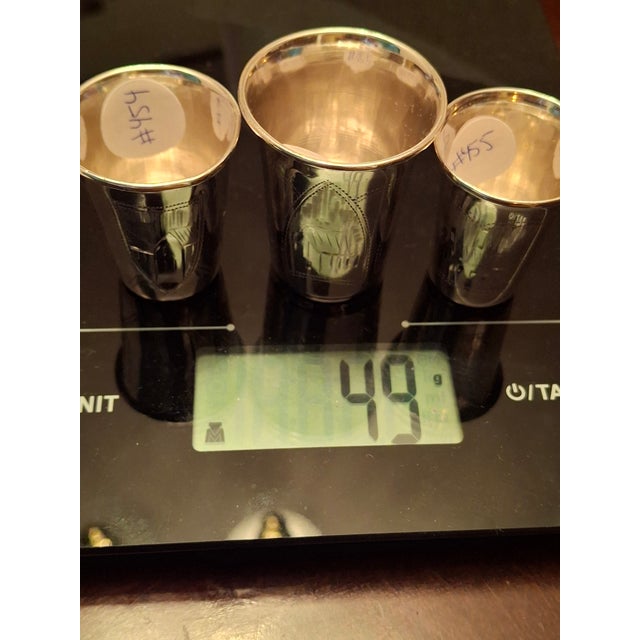 Early 20th Century 84 Zolotnik Silver Kiddush Cups Israel Zakhoder and Heirs - Set of 3 For Sale In Boston - Image 6 of 18