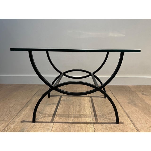 Black Lacquered Side Tables. French Work. Circa 1950 - a Pair For Sale - Image 9 of 12