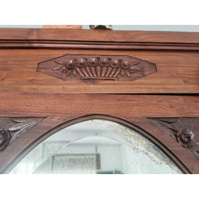 Vintage Wardrobe in Cherry, 1920s For Sale - Image 12 of 18