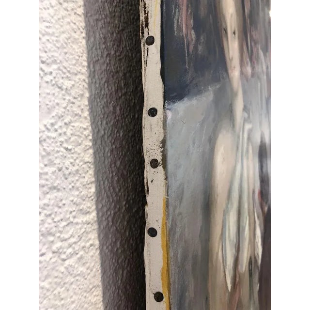 Giannino Marchig, La Paternale, 1973, Oil on Canvas For Sale - Image 9 of 12