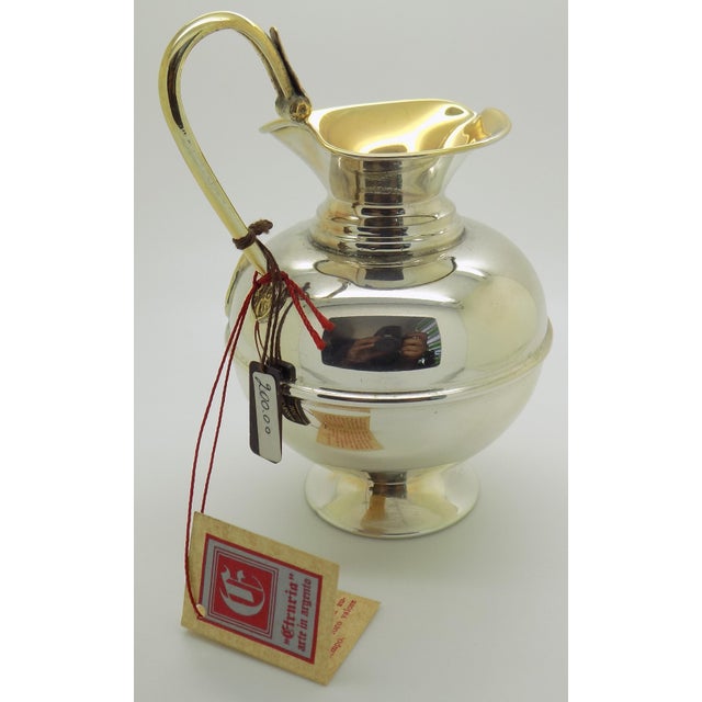 4oz. Vintage Italian Genuine Silver Gilded Assyrian Persian Vase Etruria Firenze Toscana Tuscany For Sale - Image 10 of 18