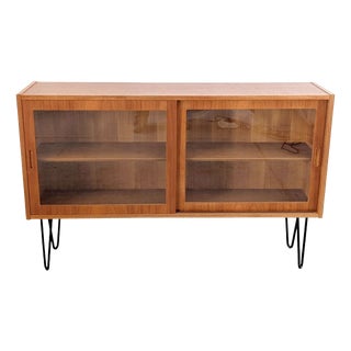 Mid-Century Sideboard in Teak Vitrine by Poul Hundevad For Sale