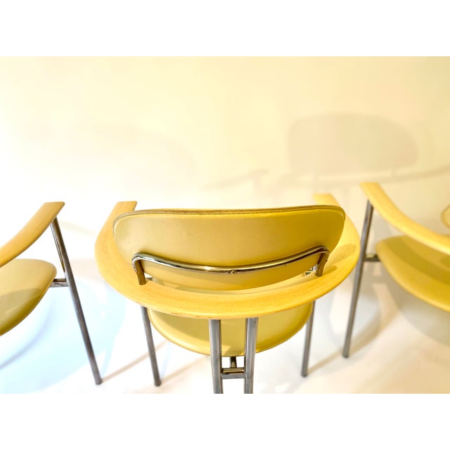 Modern Yellow Chairs, 2000s, Set of 5 For Sale - Image 12 of 18