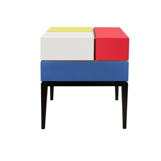 Contemporary Proportion II Bedside Tables by Malabar, Set of 2 For Sale - Image 3 of 8