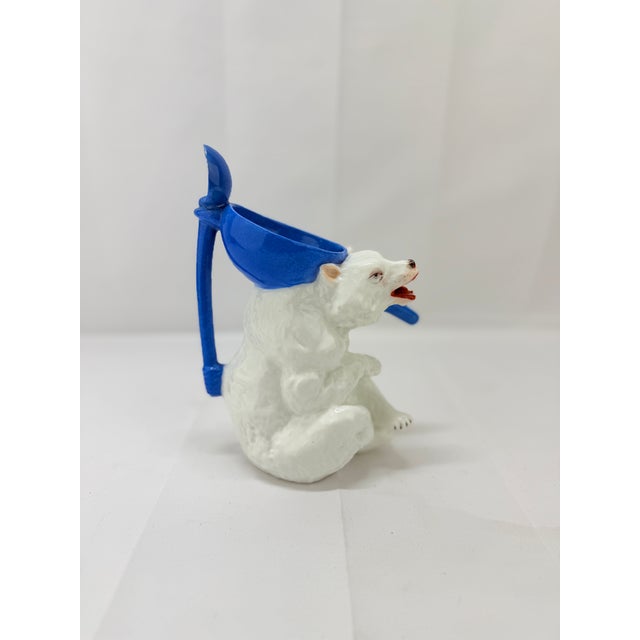Late 19th Century Antique German Polar Bear Form Porcelain Syrup Pitcher For Sale - Image 5 of 9