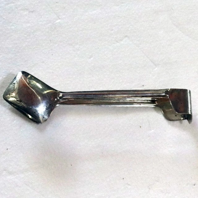 Mid-Century Modern Vintage Mexican AEM Sterling Silver Sugar Tongs For Sale - Image 3 of 6