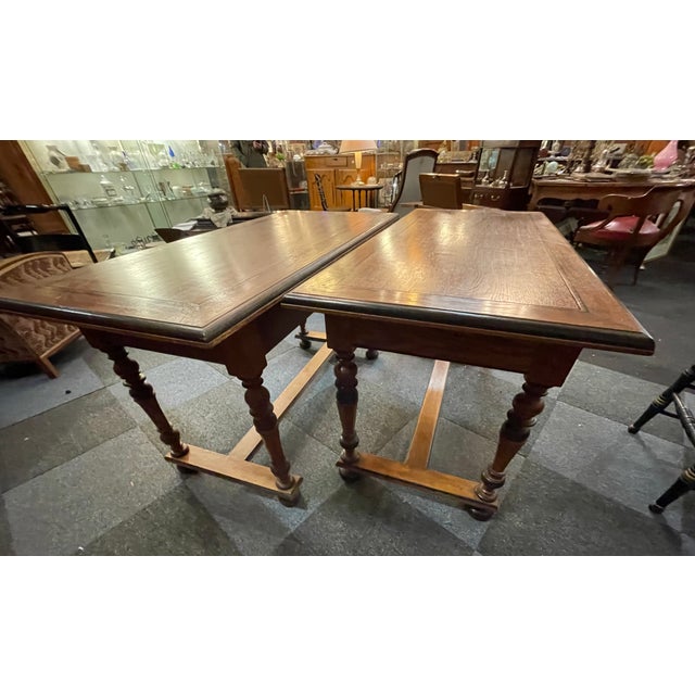 Oak Desk with Drawers For Sale - Image 10 of 16