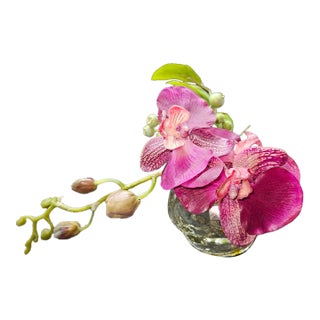 Vintage Luxury Emilio Robba Orchid Snowball Flower Decor For Sale