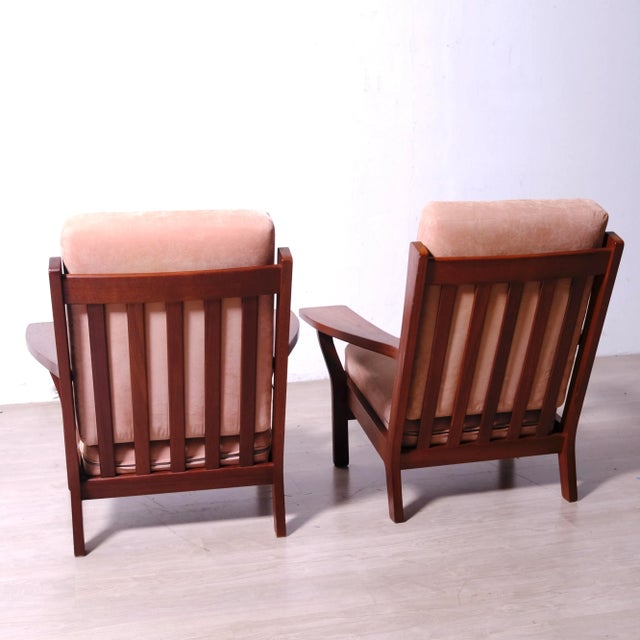Teak GE320/GE330 Lounge Set by Hans J. Wegner for Getama, Denmark, 1950s, Set of 3 For Sale - Image 9 of 18