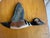 Vintage Hand-Carved Flying Duck Wooden Bookends – A Pair Folk Art Flying Duck Bookends For Sale - Image 4 of 12