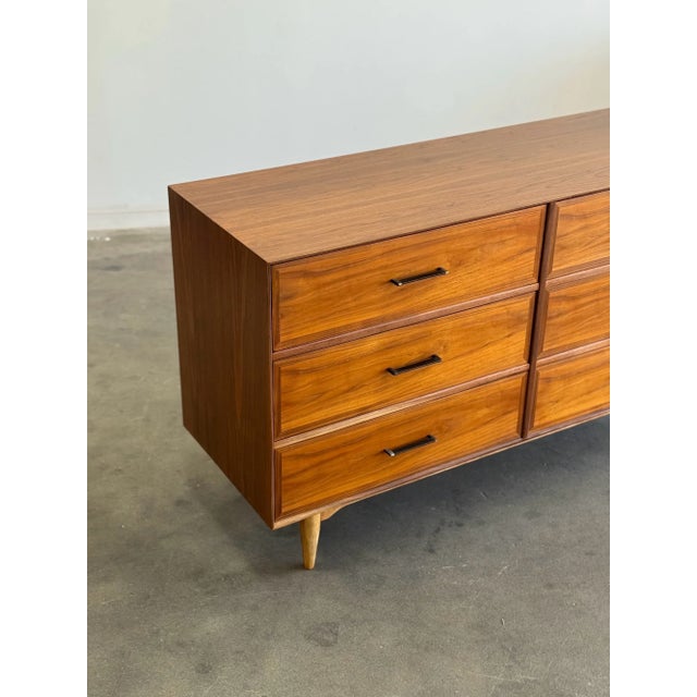 1960s 1960s Mid Century Walnut Lowboy Dresser by Ramseur For Sale - Image 5 of 12