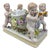 Antique 19th Century German Figural Porcelain Putti Basket or Jardiniere with Hand-Applied Flowers from Greiner & Sohne Rauenstein For Sale