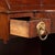 American Neoclassic Mahogany Demilune Dressing Stand on Brass Castors, 1830 For Sale - Image 10 of 15