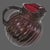 Mid 20th Century Vintage Anchor Hocking Royal Ruby Red Swirl Tilted Ball Pitcher For Sale - Image 5 of 9