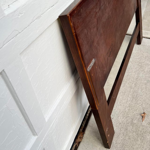 Vintage Henredon Queen Campaign Style Headboard Chairish