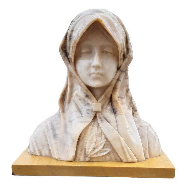 Marble Bust from Libero Gremigni, Rome, 1900 For Sale