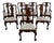 Set of 8 Bernhardt Centennial Collection Chippendale Mahogany Dining Chairs For Sale