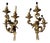 Vintage Bronze Wall Sconces with Parrots, 1930s, Set of 2 For Sale