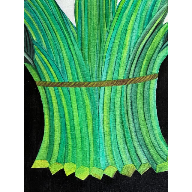 Signed Anita Mexico Calilily Floral Oil Painting. C1980 For Sale - Image 9 of 12