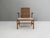 Wood Set of Beech and Rattan Chair with Ottoman from Úľuv, 1960s For Sale - Image 7 of 18
