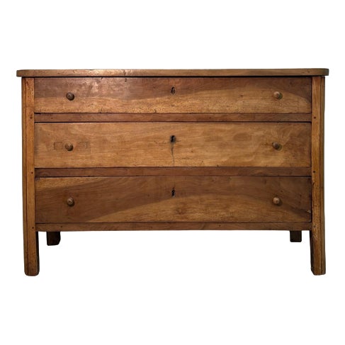 Light Walnut Chest of Drawers, 1800s For Sale