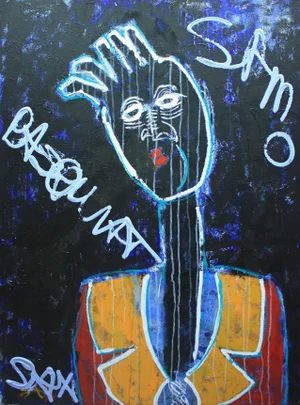 Sax Berlin "Basquiat" Contemporary Homage to Basquiat and Street Art by Sax Berlin 2018