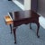 American 2000s Ethan Allen Georgian Court Queen Anne Solid Cherry Side or End Table With Drawer For Sale - Image 3 of 11