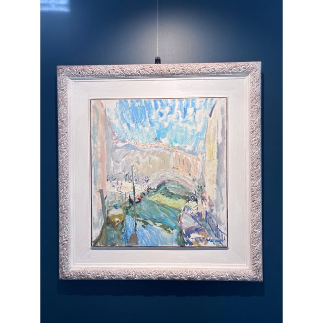 Georgij Moroz (1937-2015) Ukrainian Painter Beautiful corner of Venice He captured the light of this beautiful city This...