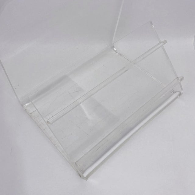 Vintage Lucite Valet Shoe and Clothing Stand For Sale - Image 11 of 12