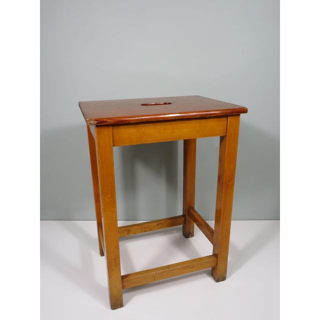 Mid-Century Modern Studio Stool with Handle, 1960s For Sale - Image 9 of 9