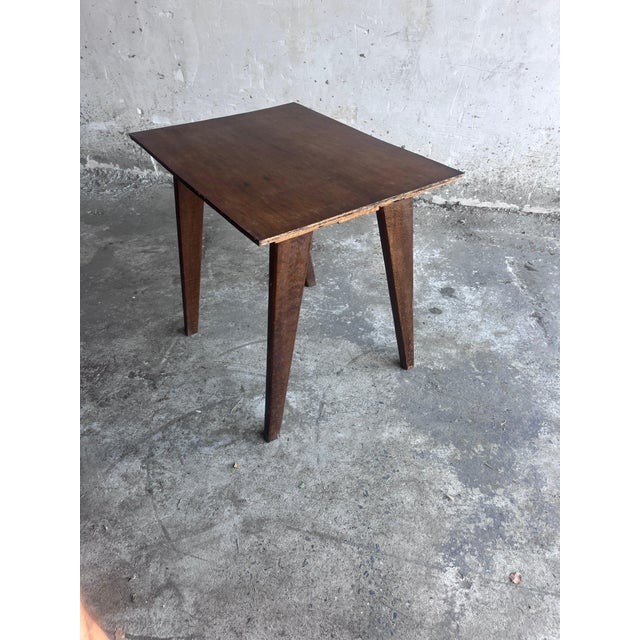 French Reconstruction Wooden Side Table, 1950s For Sale - Image 9 of 12