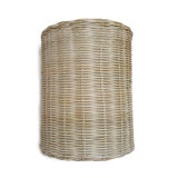 Raw Wicker Weave Wall Sconce For Sale