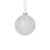 Add an elegant, snow-dusted effect to your holiday décor with this set of frosted glass ball ornaments featuring delicate...