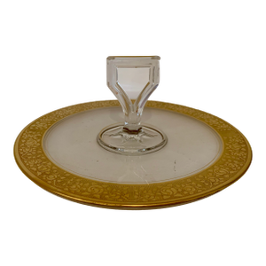 1930s Tiffin Franciscan Handled Tray 24 K Rambler Rose