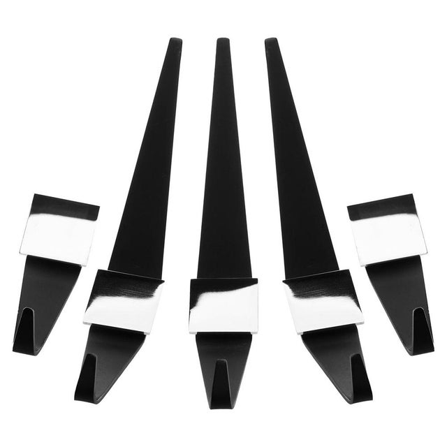 Black Vintage Minimalistic Coat Hooks in Metal and Chrome, Germany, 1960s, Set of 7 For Sale - Image 8 of 9