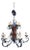 Made in Italy Mediterranean Revival Wrought Iron Style 12 Light Candle Chandelier For Sale