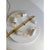 Murano 1990s Traditional Italian White Graniglia" Budino"Murano Glass Flush Mount in 70' Style With Green Trimming - a Pair For Sale - Image 4 of 7
