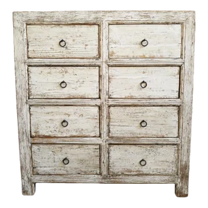 Farmhouse White Wash 8-Drawer Dresser