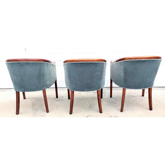 Mid-Century Modern 1970s Set of 7 Ward Bennett for Brickel Associates Ash Dining Chairs, 3 Designs For Sale - Image 3 of 11