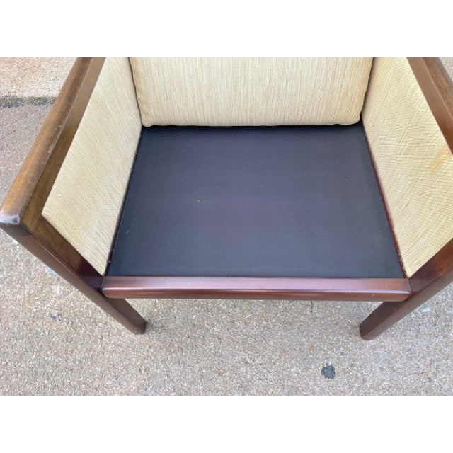 Wood 1960s Ole Wanscher for Poul Jeppesens Mahogany Armchair Made in Denmark For Sale - Image 7 of 12