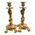 Pair of French Louis XV Style Gilt Bronze (Ormolu) Candlesticks For Sale