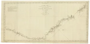 Map of Cook's Discovery and Charting of the East Coast of Australia, 1803