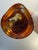 1970s Murano Archimede Seguso Amber Bullicante Glass Madonna Sculpture 14" For Sale In Los Angeles - Image 6 of 8