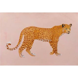 Original Cheetah Acrylic Painting on Canvas, Indian Cheetah Artwork For Sale