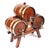 Edwardian Oak Barrel Dispenser, 1900s, Set of 4 For Sale - Image 5 of 5